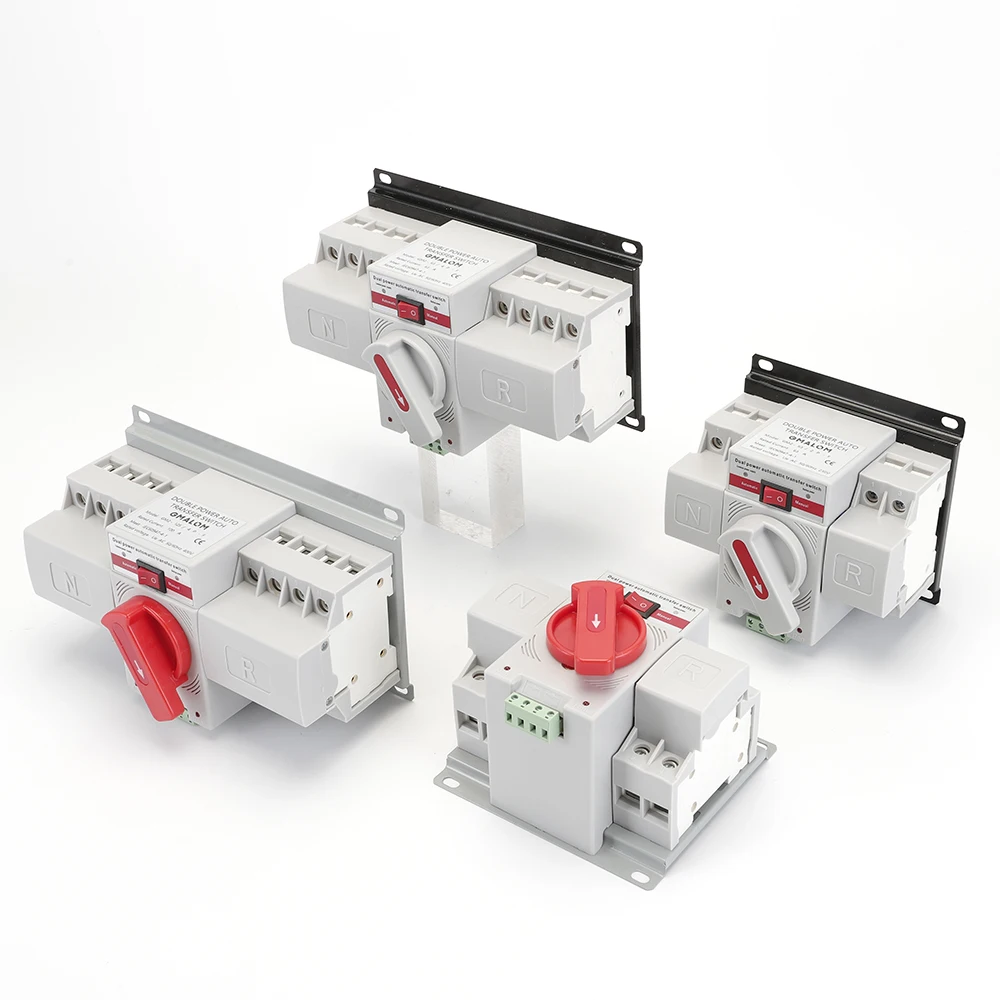 Автоматический переключатель двойной мощности ATS (CB) 2P/4P 63a AC230V 50/60 Гц MCB