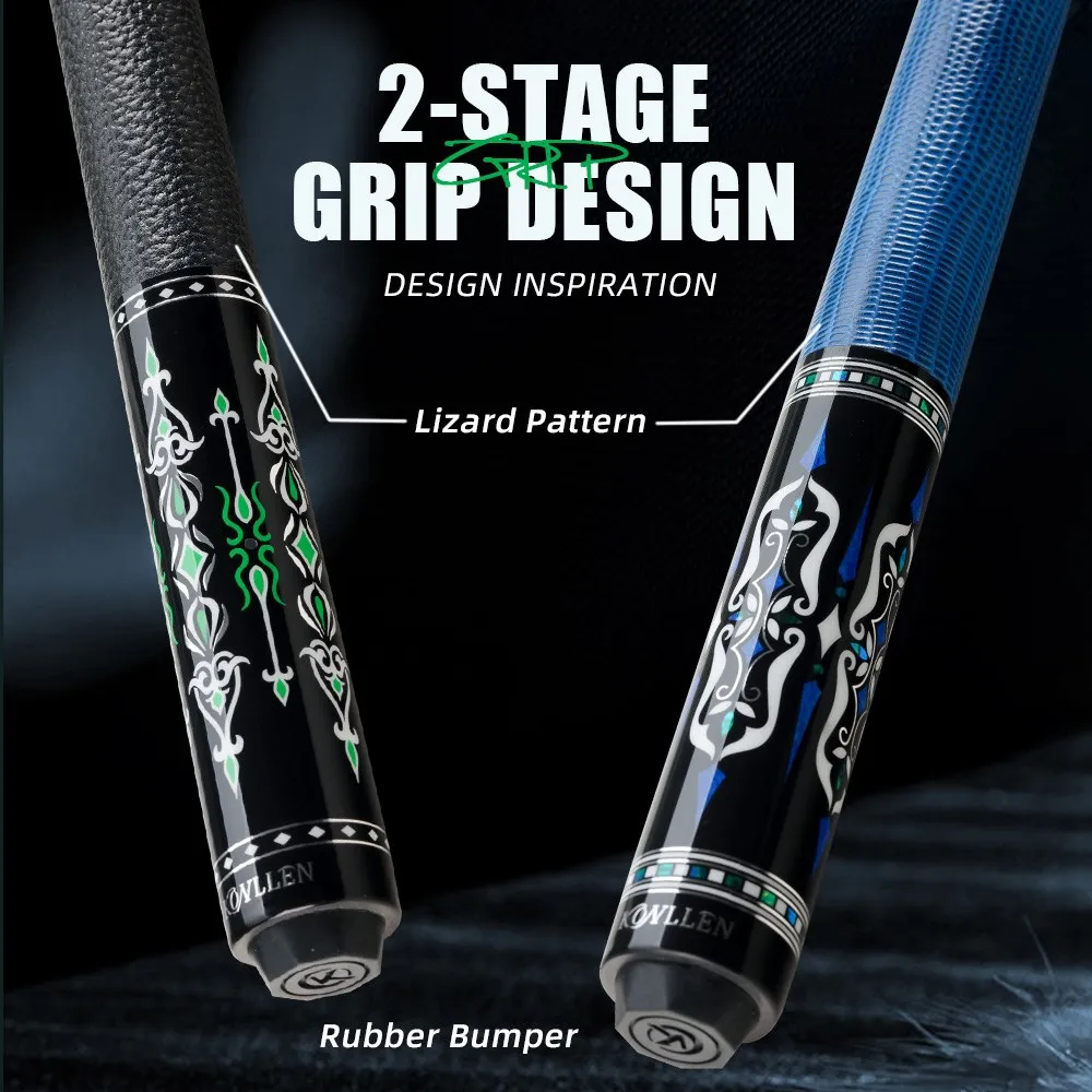 Бильярдный Кий KONLLEN AMG из углеродного волокна 12 5 мм наконечник 3*8/8 шарнирный штифт