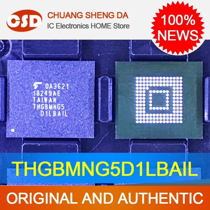 

THGBMNG5D1LBAIL Flash Memory Chip EMMC4G 153ball Empty Data BGA thgbmng5d1l 100% New Original Free Shipping Consumer Electronics