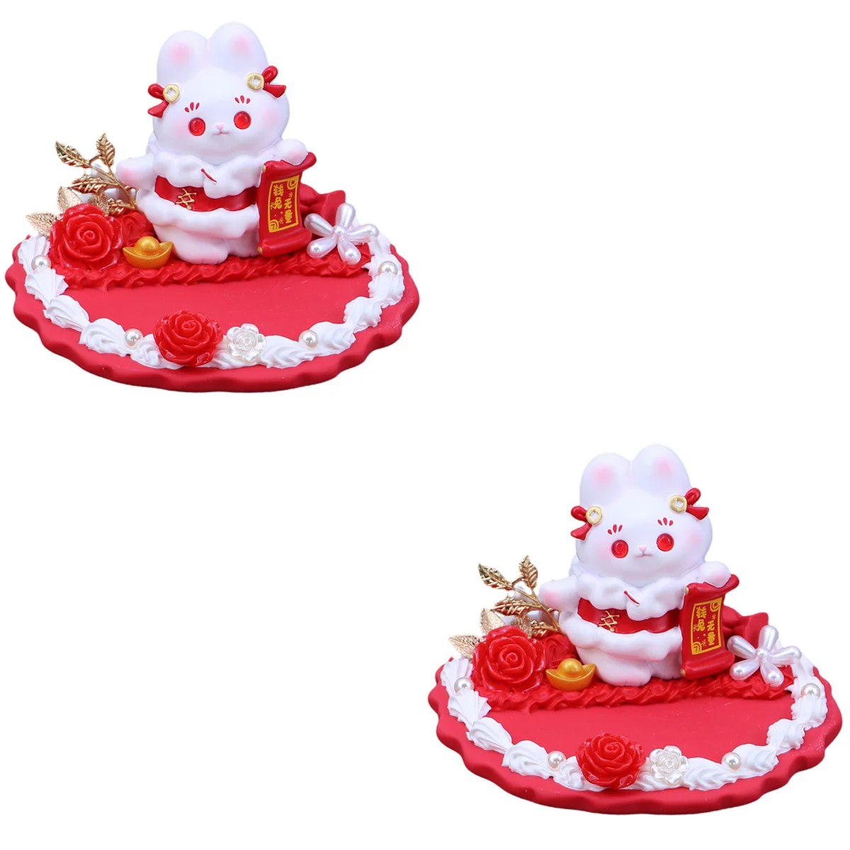 

2pcs Cartoon Holder Adorable Rabbit Stand Desktop Mobile Stand Rack