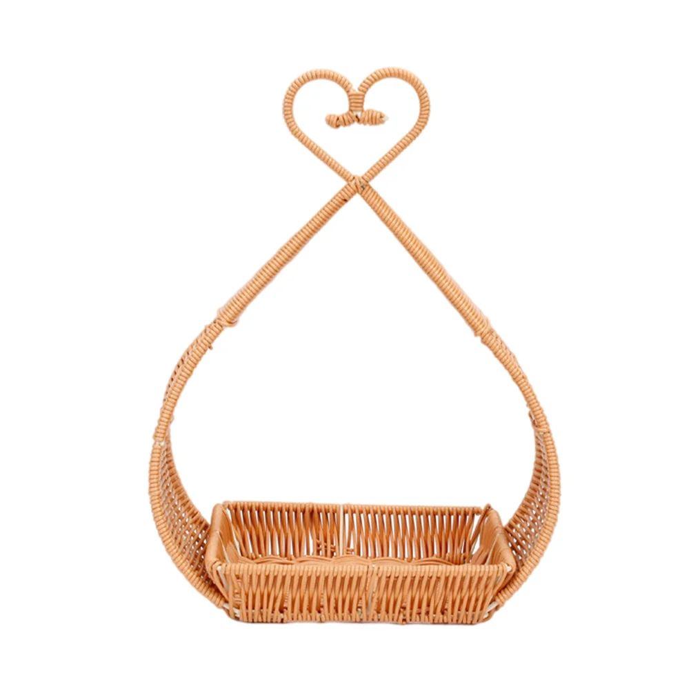 

Creative Hand-woven Plastic Fruit Storage Baskets Fruit Baskets Photo Props