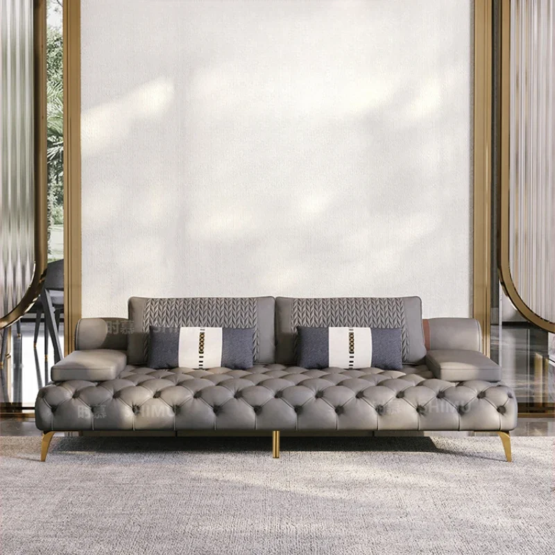 Итальянские диваны из натуральной кожи секционные современные роскошные