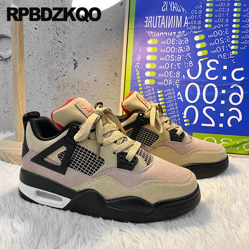 

Сетчатые унисекс спортивные туфли на шнуровке парные дышащие кроссовки для тренировок для скейта атлетика с высокой подошвой с узором мужские кроссовки для бега с принтом замша