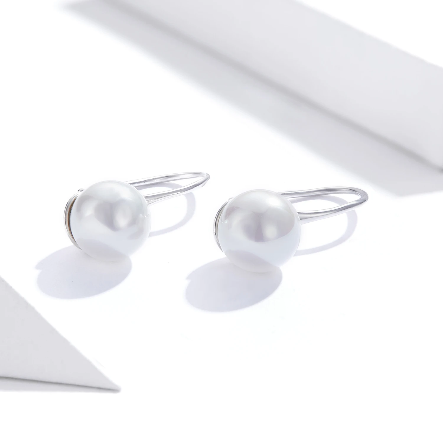 Серьги-капельки WOSTU розовые из серебра 925