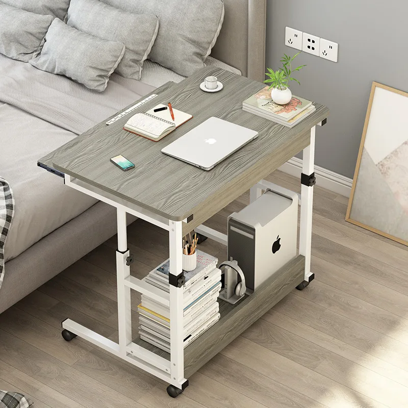 

2022 New Computer DeskComputer Desk Desktop Modern Home Lifting Table Single Desk Simple Bedroom Bedside Table Small Mobile Tabl