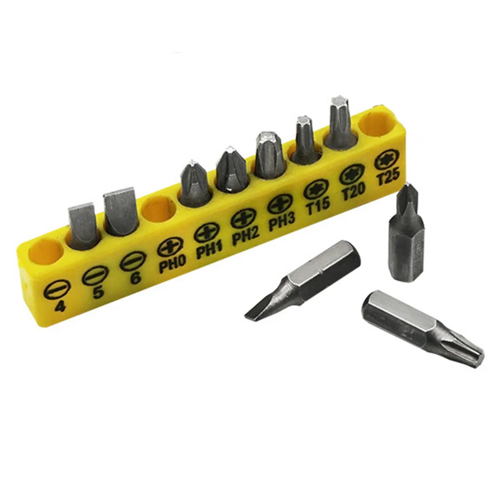 

11pcs Screwdriver Bit Hex Adapter Set Quick Change Torx Cross Flat Drill Bit Hex Holder Power Drill Electric Driver Accessories