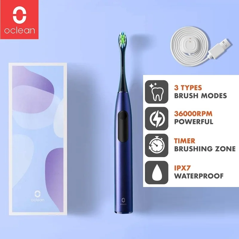 Oclean F1 Sonic Electric Toothbrush IPX7 Waterproof 3 Modes Charging Ultrasonic Automatic Fast for Adult Smart Tooth brush xiomi