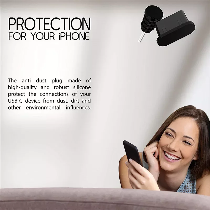

Anti Dust Plugs USB C Charging holes Silicone Type C Port Protection Dust Plug For Samsung S9 S8