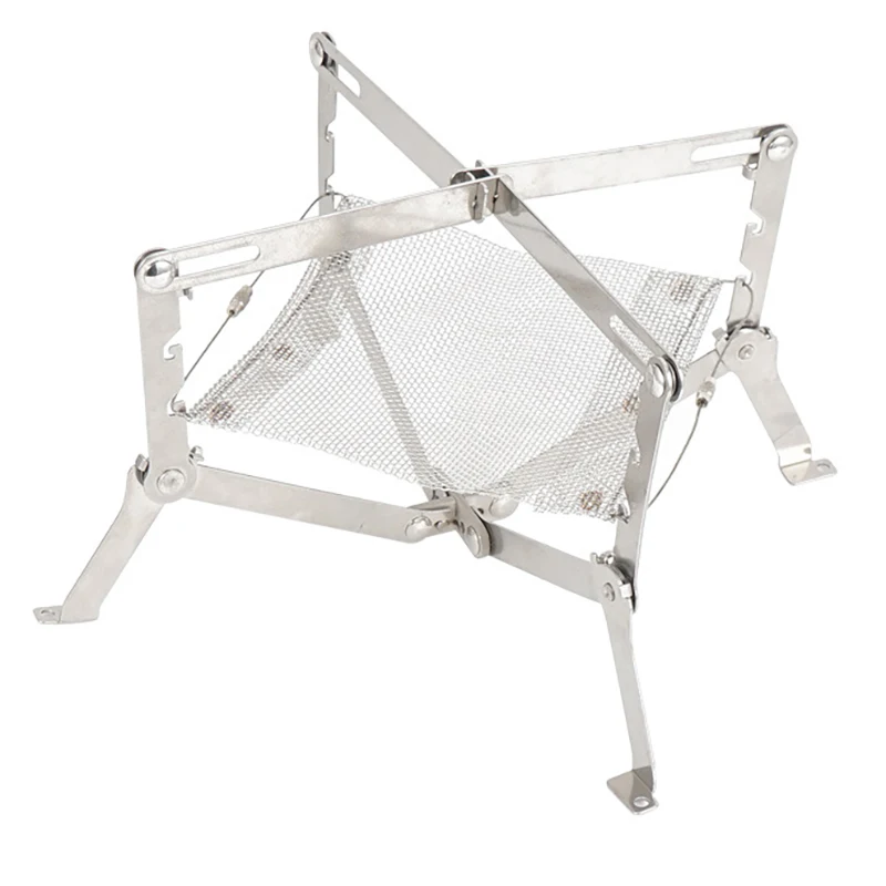 

Outdoor Fire Pit Portable Folding Bonfire Stand Wood Stove For Camping Hiking Picnic