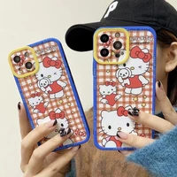 sanrio hello kitty phone cases for iphone 13 12 11 pro max mini xr xs max 8 x 7 2022 luxury brand designer cover