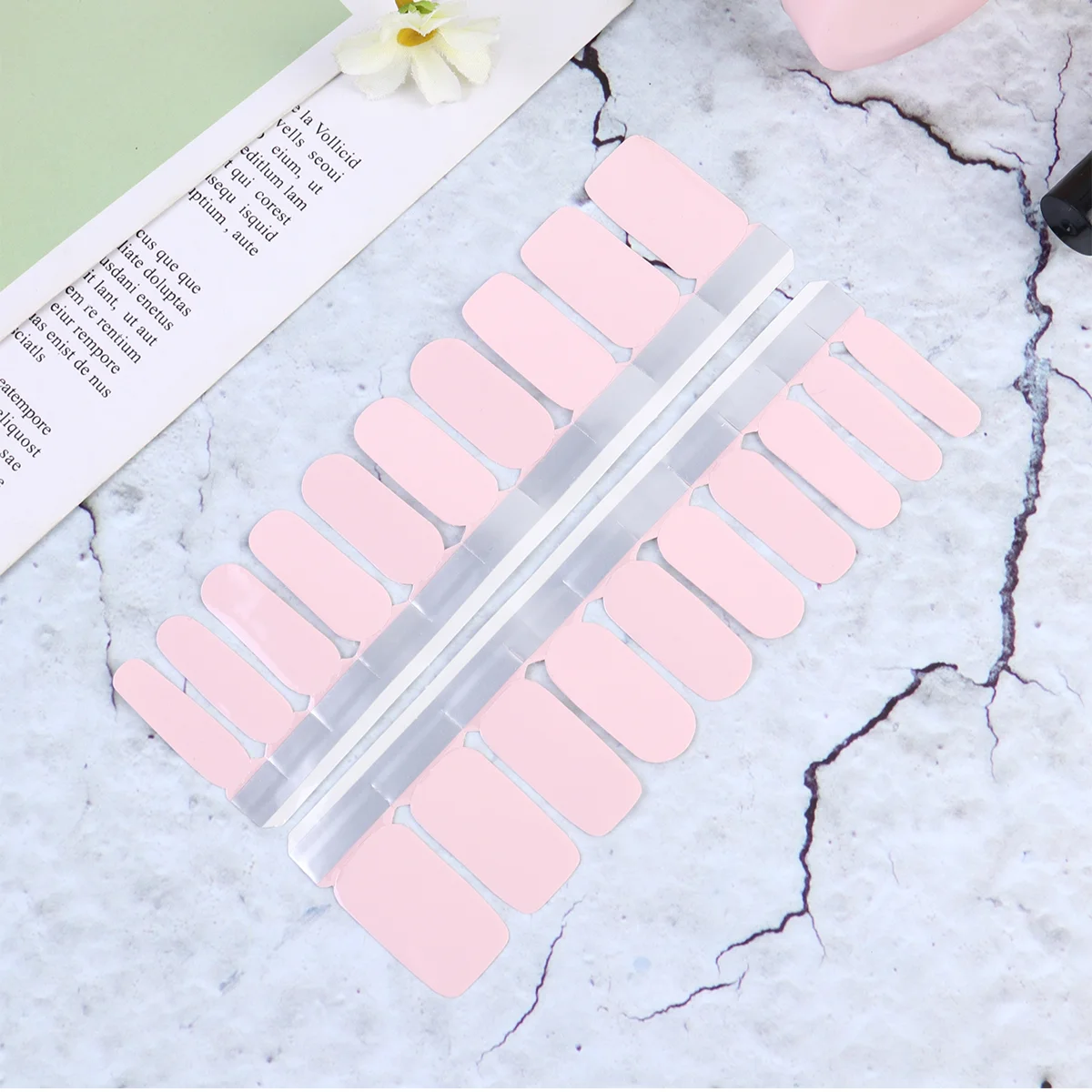 

1 Sheet/ 20pcs Wraps Stickers, Color Nail Stickers Full Wraps Stickers Nail Decals Strips for Nail DIY ( )