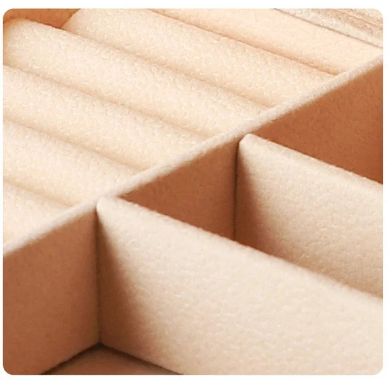 Velvet Jewelry Box For Women Necklace Ring Earrings Organizer Holder Travel Portable Zipper Square Jewelry Storage Case (art.: 3920cc535dcf7) - 3920cc535dcf7