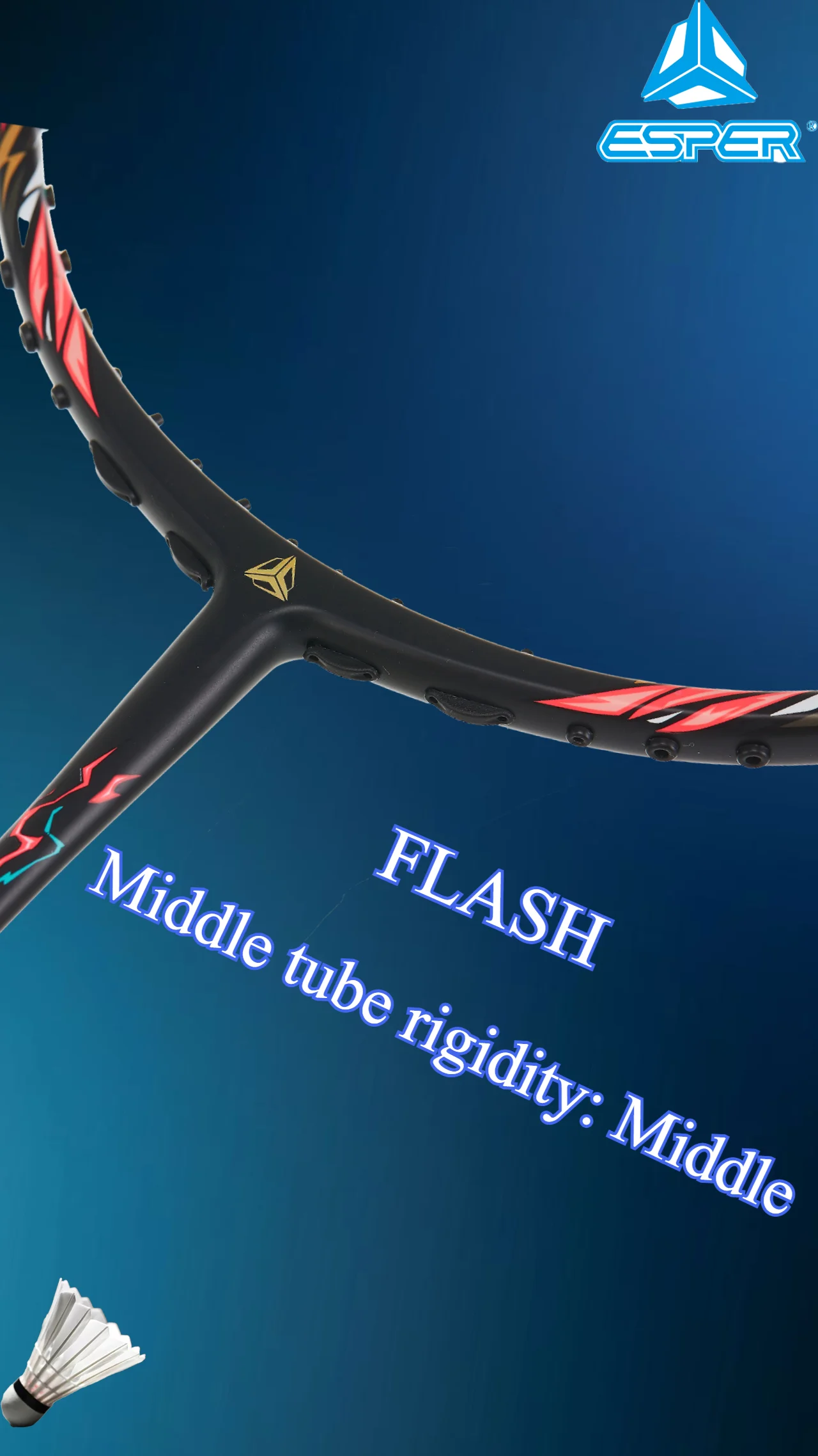 Фото Ракетка для бадминтона Speed Explorer ESPER 'FLASH' 5U 78 г Сверхлегкая и быстрая наступательная и защитная 24T из углеродного волокна G6 №3