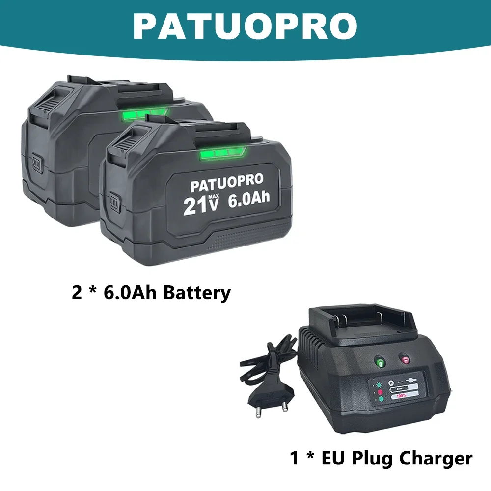 

PATUOPRO Литий-ионная аккумуляторная батарея 2.0-6.0 Ah для Makita 18 В