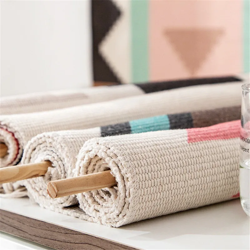 Богемный винтажный эстетический макраме с хлопковой кисточкой настенный