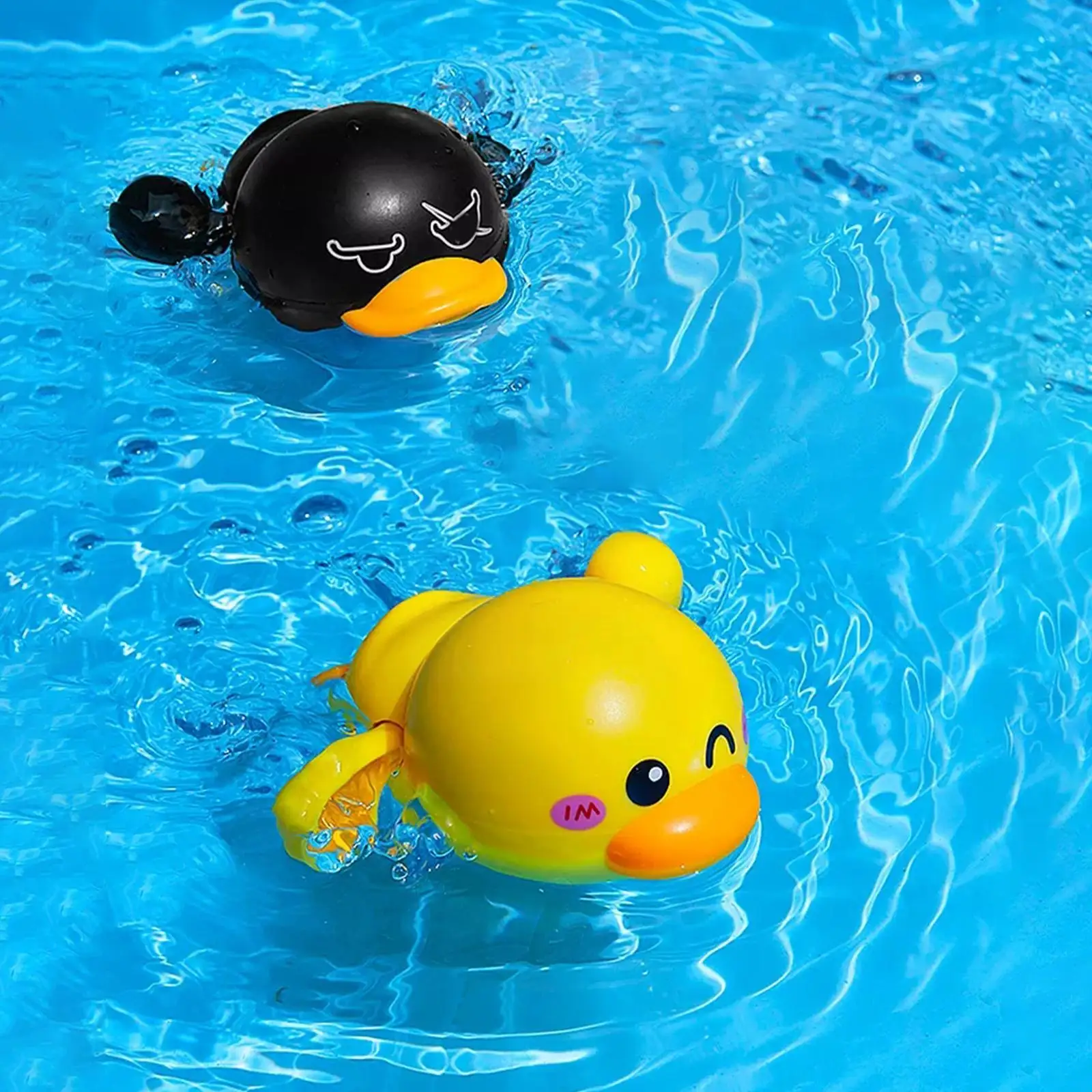 Baby Bath Toys Clockwork Little Yellow Duck Baby Bath In Toy Boys Playing Swimming The Bath Girls Bathroom Toys 1pc Water F2d6