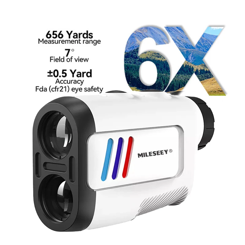 

6X Laser Rangefinder 100M 650M 600M Outdoor Sports Golf Rangefinder Telescope with Slope Adjusted Flag-Lock speed Distance meter
