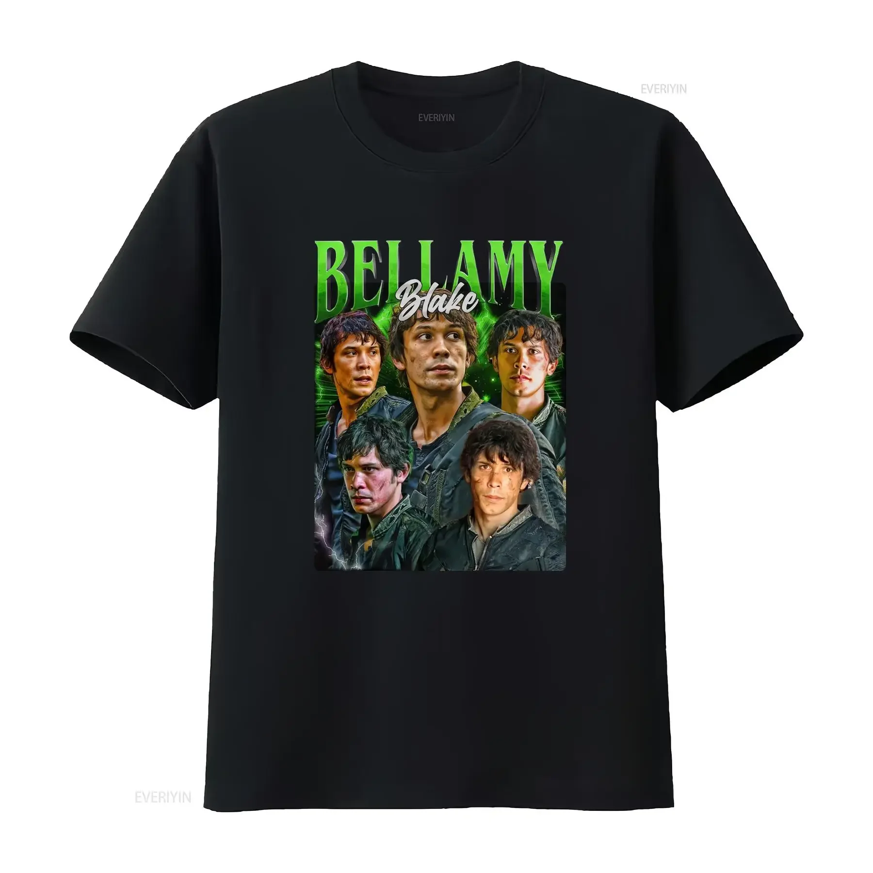 Фото Винтажная футболка Bellamy Blake с принтом из сериалов или фильмов, уникальная, с длинными или короткими рукавами, винтажная, с эффектом потертости, мужская, для повседневной носки, уличный стиль №1