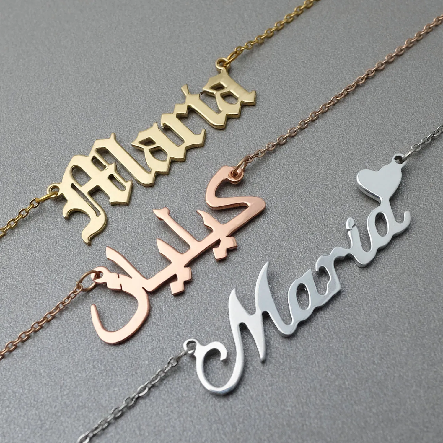 

Customized Necklaces, Custom Name Necklace, Personalized Name Plate Jewelry Gift for Her Valentines Gift Mothers Day Gift