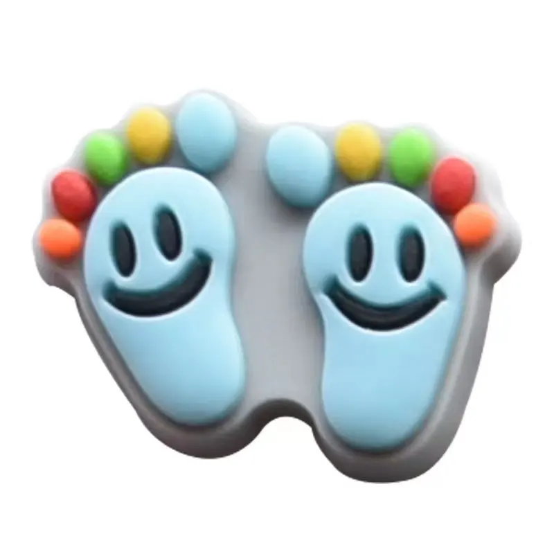 30-250PCS jibz Wholesale Random Cartoon Fruits Shoe Charms Decrations For Croc Charms Buckle Kids X-mas Gifts Shoe Accessories