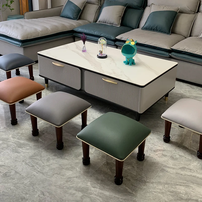 

Waiting Office Wooden Chair Dining Portable Modern Design Shoe Stool Low Kitchen Vanity Taburete Madera Multifunction Furniture