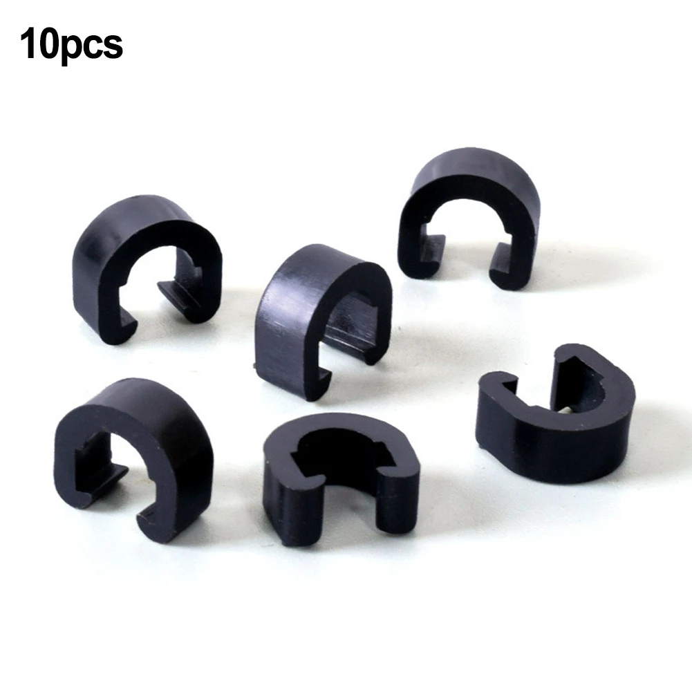 

Brand New C Type Buckles Buckles Bicycle Plastic C-shaped Buckles For Fixing Tubes Wire Tube Buckle Cycling Bicycle Components