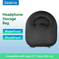 geekria headphones case for pouch cowin e 7 sony akg bo jbl portable bluetooth earphones headset bag for accessories storage