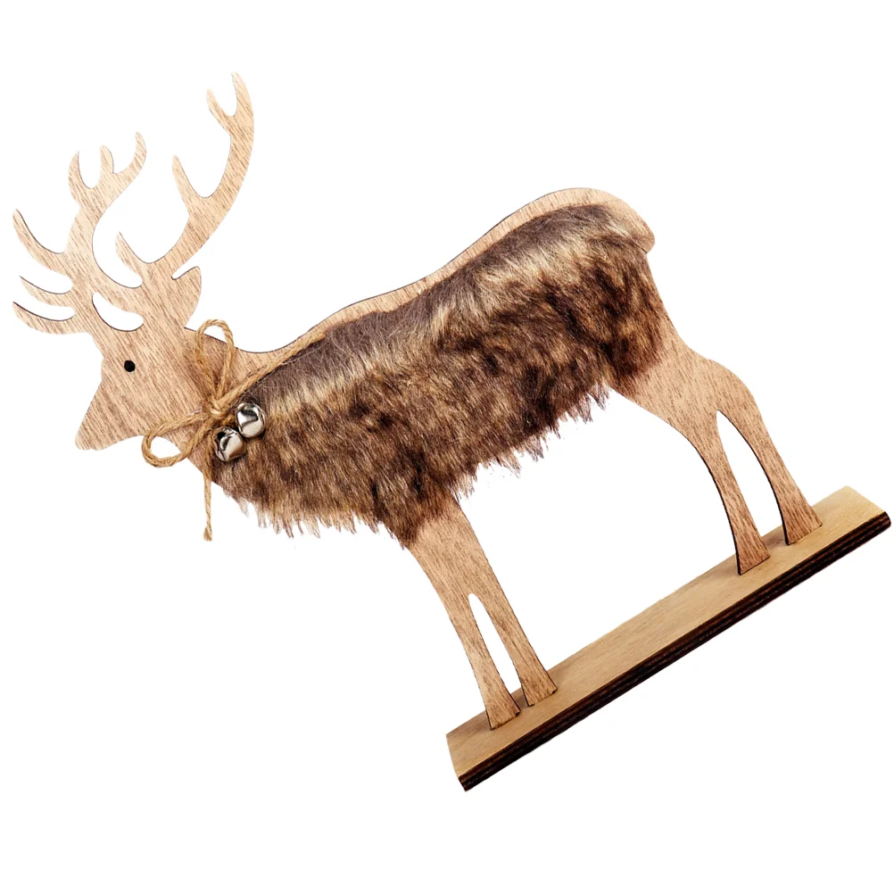 

Portable Tabletop Ornament Christmas Elk Ornament Christmas Decoration Craft Decor Elk Desktop Adornment