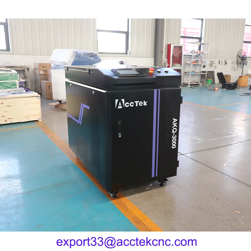 Ручной пистолет 1000 Вт Удаление ржавчины Лазерная очистка 1500 промышленная машина