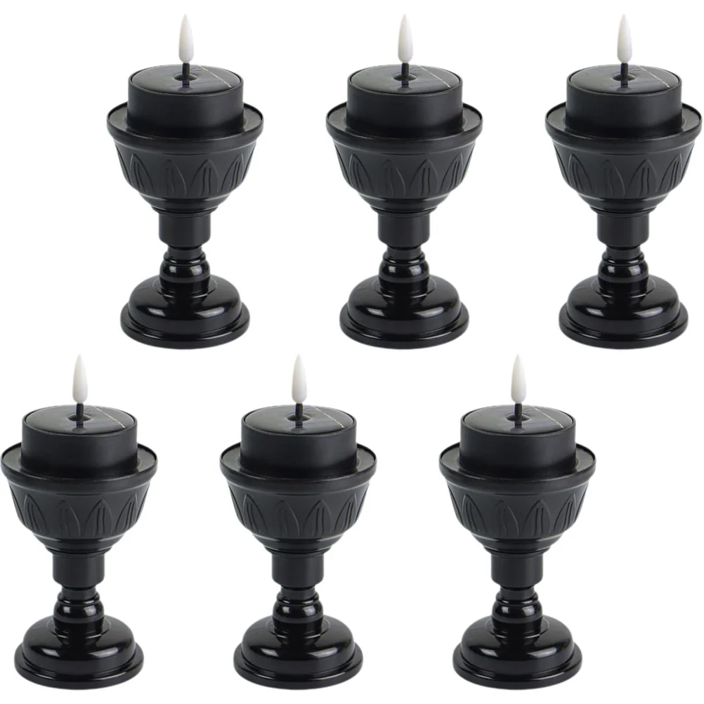 

6Pcs Solar Tea Light LED Flameless Tealight Light Rainproof Outdoor LED Candles