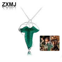 zxmj elf leaf necklace fashion retro necklaces for women trendy dual purpose brooch sweater chains leaf necklaces jewelry