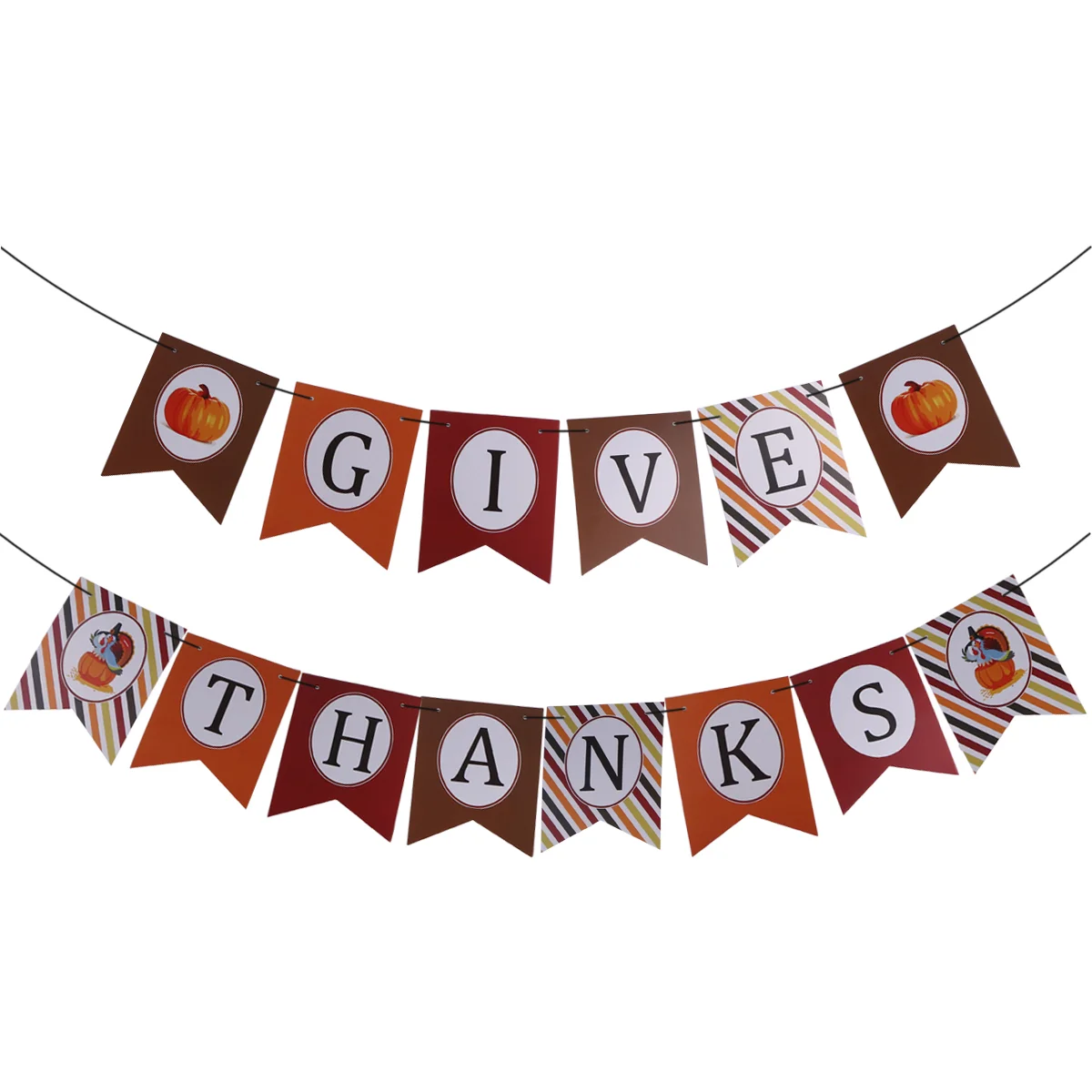 

1pc Banners Creative Decorative Funny Hanging Garland Bunting Party Supplies Flag for Birthday Thanksgiving
