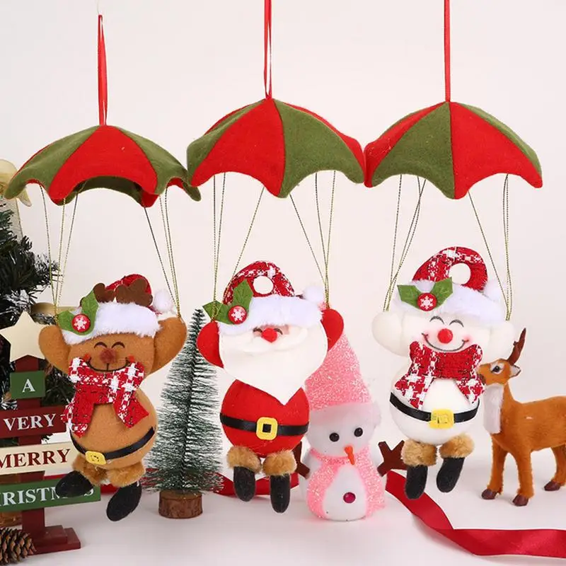 Рождественская кукла-парашют Санта-Клаус Снеговик Домашние потолочные