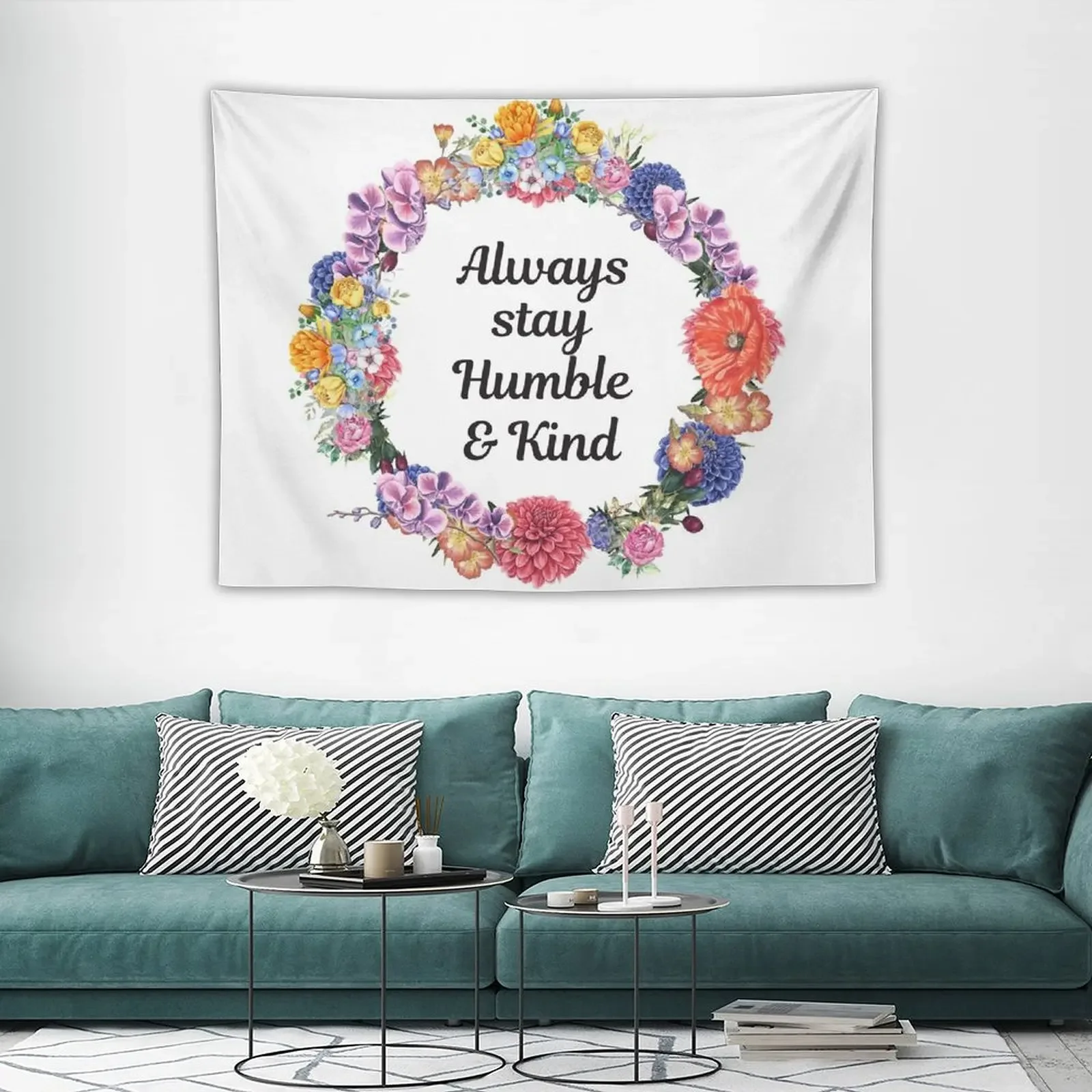 Гобелен с надписью Always оставайся скромным And Kind украшение для дома на стену