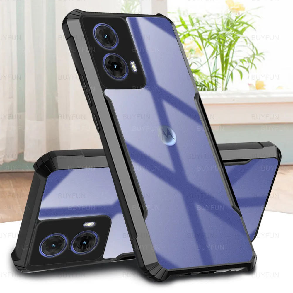 Чехол для Motorala Moto G85 2024 6 67 дюйма прозрачный акриловый защитный чехол телефона MotoG85