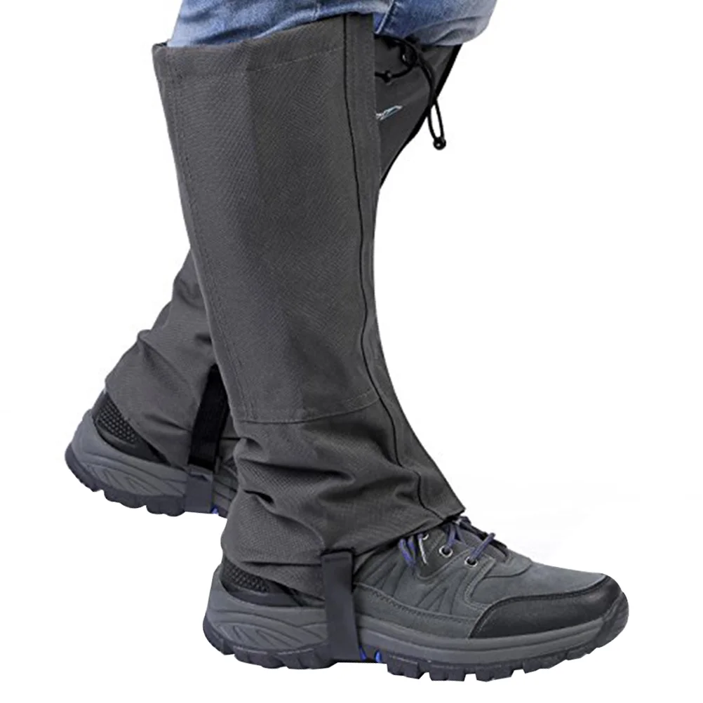 

Waterproof Outdoor Hiking Walking Climbing Hunting Snow Legging Gaiters - Size S(Deep Grey)