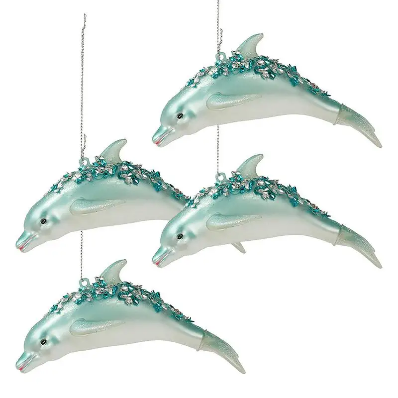 

4 шт., украшения в виде дельфинов