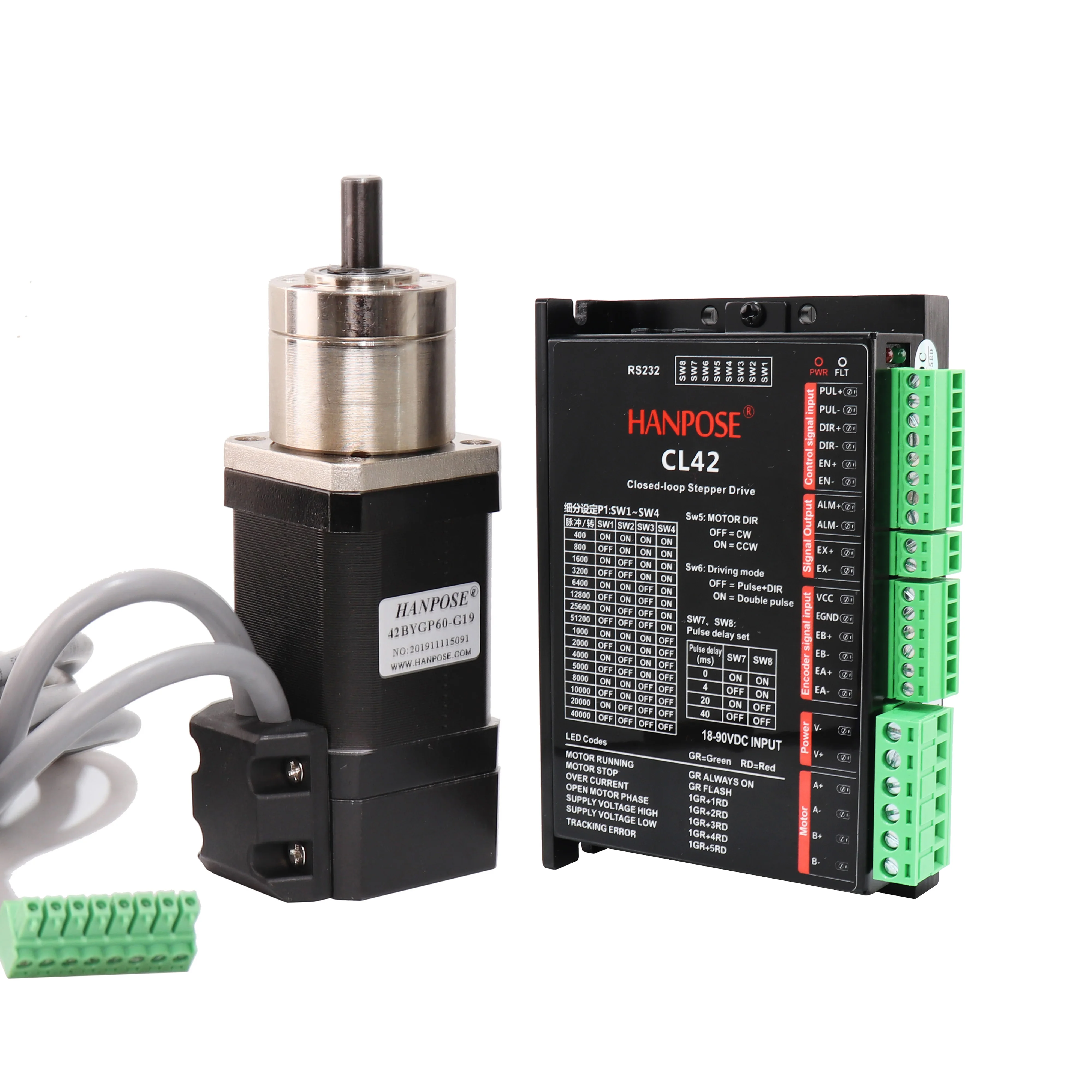 

closed loop stepper motor 42EP60-PG reduction ratio 1-3.71 1-5.18 42 1.8 degree 1.8A with drive reduction motor For 3D Printer