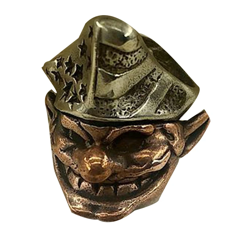 

Латунный подвесной нож клоун бусы на ремне вечке искусственная Веревка Подвеска EDC уличные инструменты аксессуары