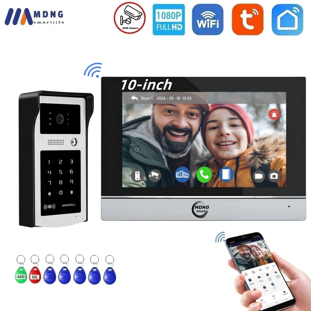 

Беспроводной видеодомофон Tuya 7 дюймов