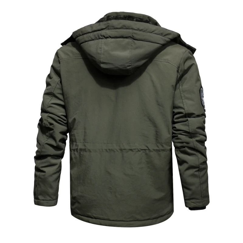 Winter Military Jacket Men Brand Quality Windbreaker Warm Outdoor Fleece Lined Overcoat Casual Slim Tactical Coat Male Parkas