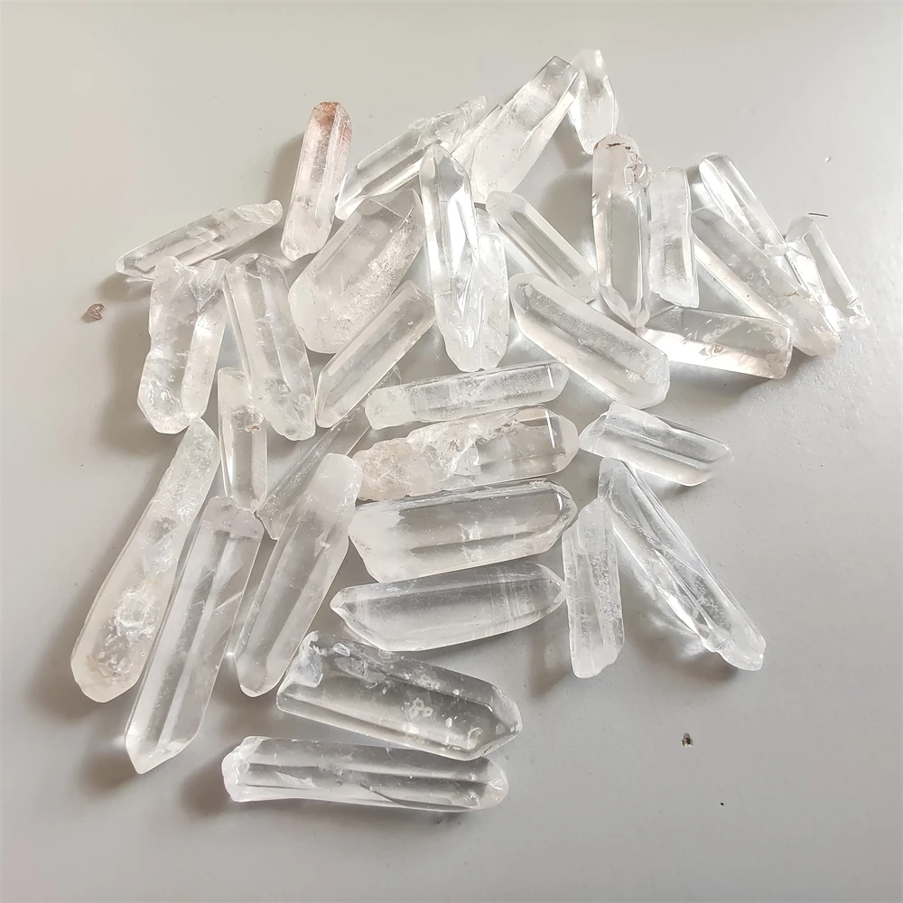 

2-6cm Tibet Natural Clear Crystal White Quartz Cluster Points Pillar Column Terminated Wand Specimen Healing Reiki Mineral