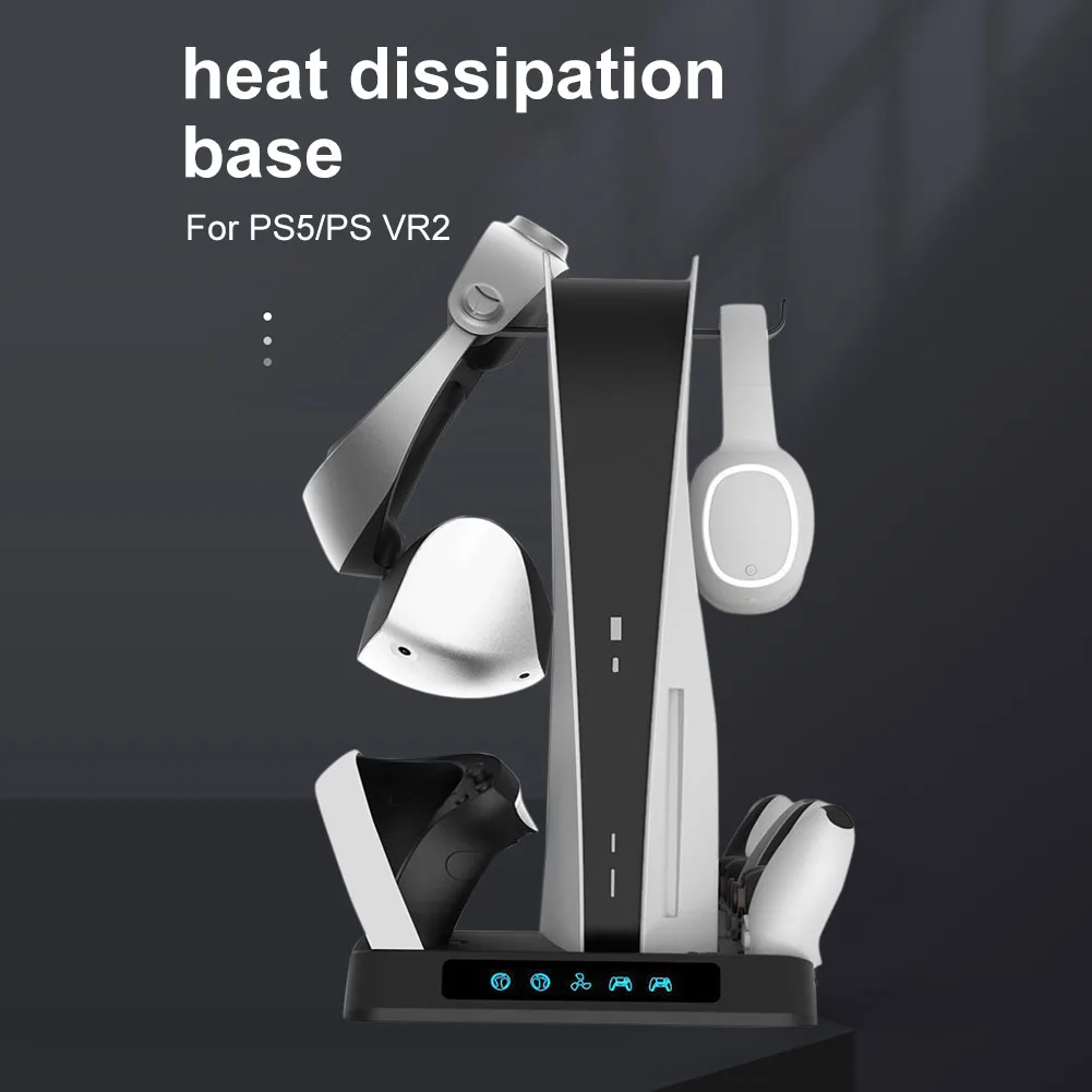 

Многофункциональная зарядная станция, док-станция, USB зарядка шлема, лампы, стеллаж для хранения для PS VR2 PS5, аксессуары для игр