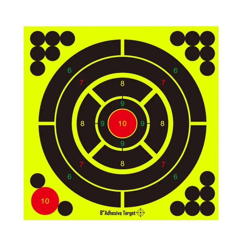 

Half-length 8 Inch Humanoid Launch Target Paper Fluorescent Sticker Aiming Rifles Launch Target Sticker For Men Women Practice