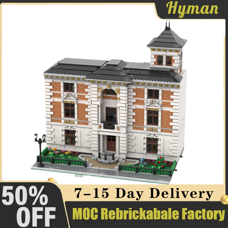 

4263pcs Modular Urban Mansion MOC-98381 Building Blocks Customized MOC Street View Bricks Assembled Children Birthday Toys Gifts