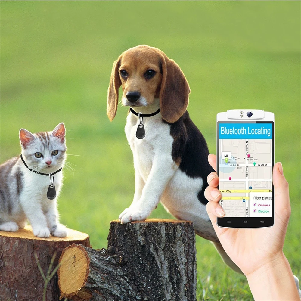 Portable Mini GPS Tracker Bluetooth Anti-Lost Locator Tag Smart Key Finder Alarm Pendant for Children/Pet/Dogs/Cats/Bags