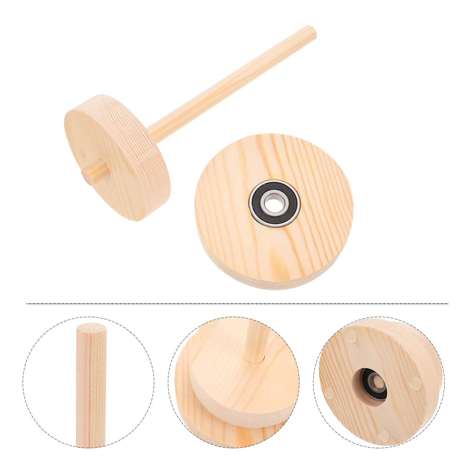 

Winding Machine Wool Spool Hair Braiding Accessories Thread Wood Rack Wooden Knitting Tool Yarn holder Winder