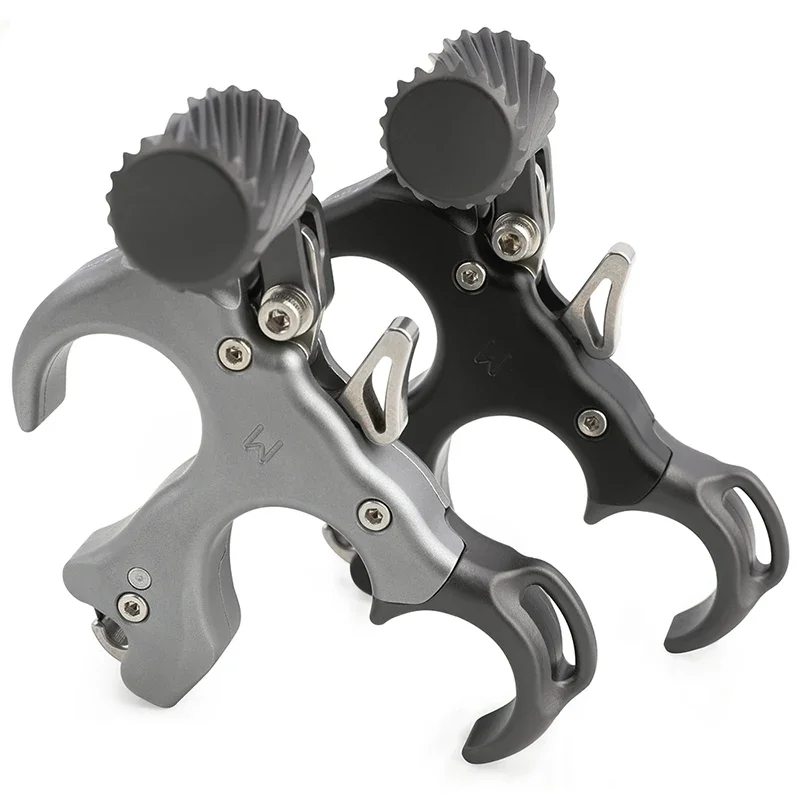 Триггер для стрельбы из лука с тремя пальцами дорожный триггер алюминиевого