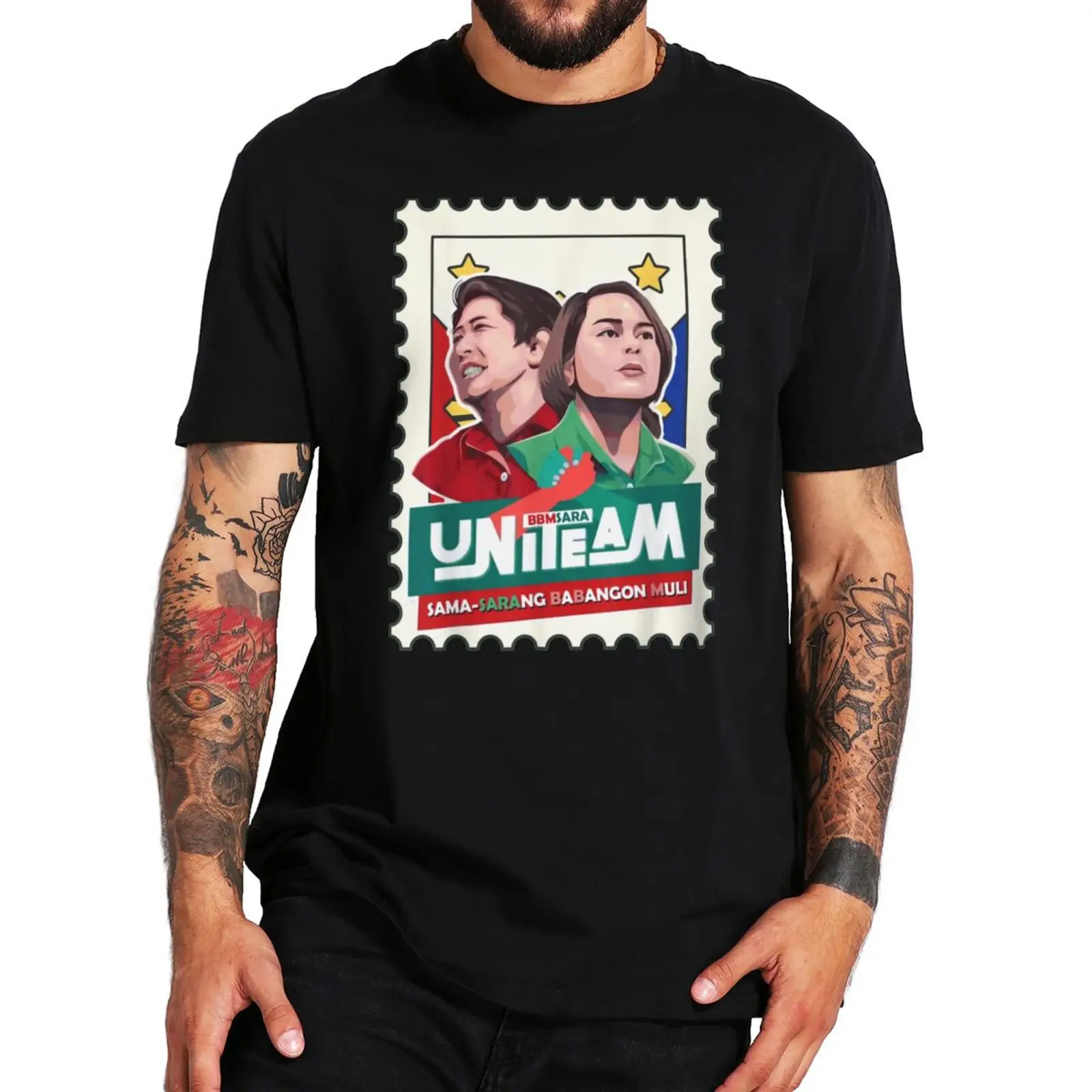 

BBM SARA Uniteam 2022 T Shirt Bongbong Marco Sara Duterte T-Shirts Philippine Presidential Election Classic Tshirt 100% Cotton