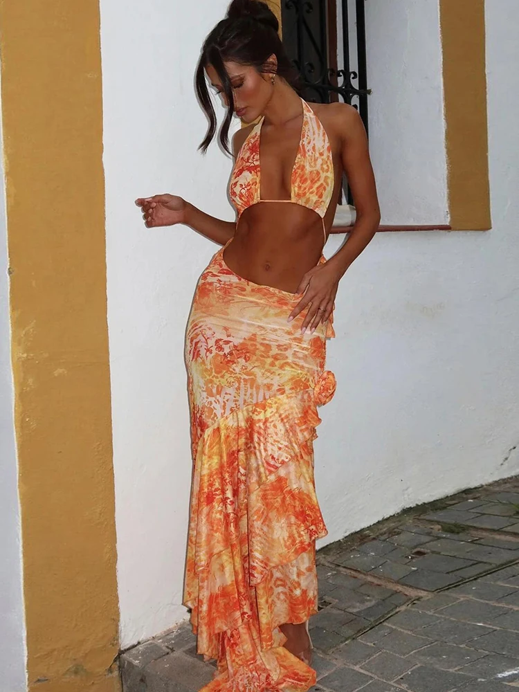 Элегантный комплект из 2 предметов с рюшами Macheda женский бандажный бюстгальтер